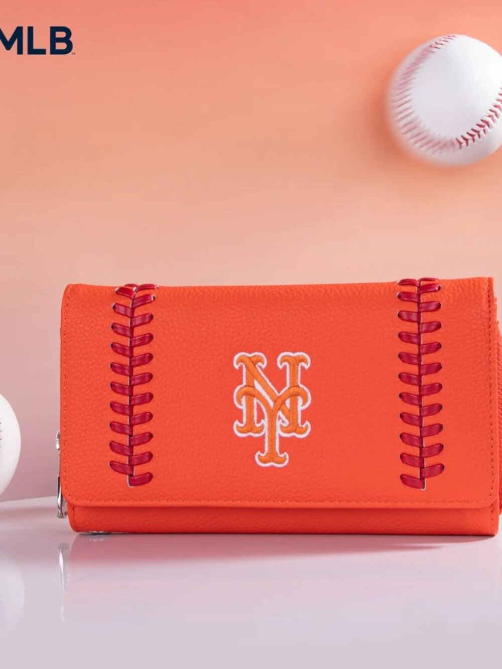 New York Mets Team Wallet/Wristlet Orange